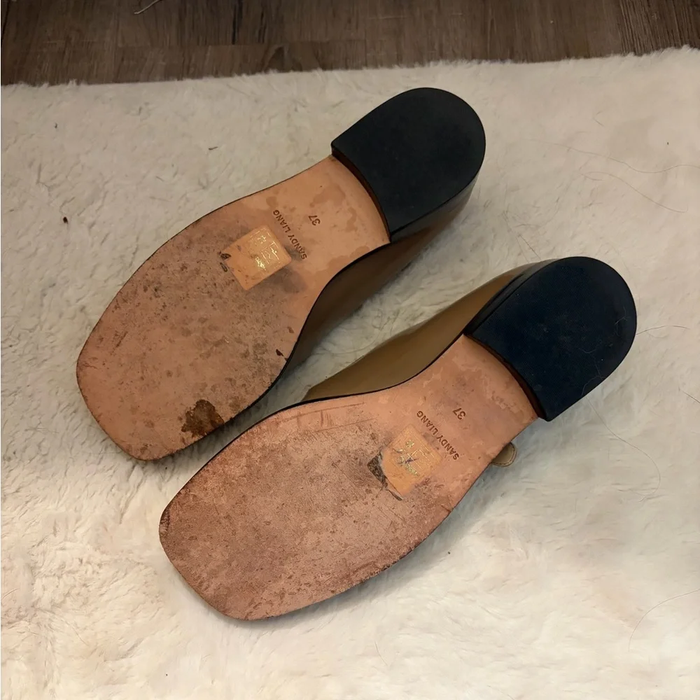 Sandy Liang Taupe Mary Janes - Picture 6 of 8